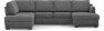 Friday - 3-sits soffa med divan vänster och schäslong höger - Grå