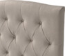 Delux Välvd - Sänggavel, 90-210 cm - Beige