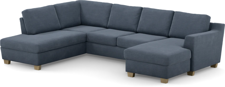 Friday - 3-sits soffa med divan vänster och schäslong höger - Blå