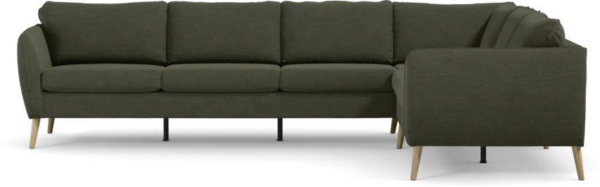 County - Hörnsoffa, 3+2-sits - Grön