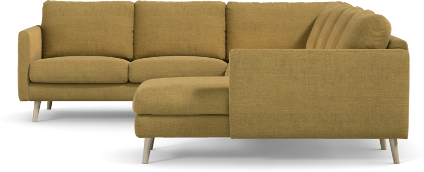 Madison Lux - Hörnsoffa med schäslong höger - Gul