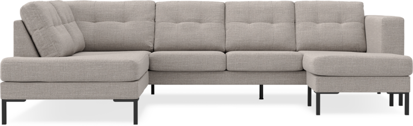 Rio - 3-sits soffa med divan vänster och schäslong höger - Beige