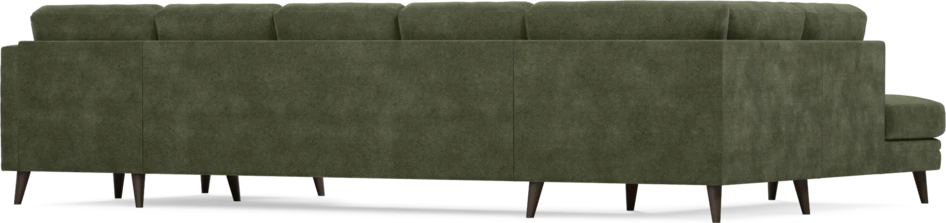 Eden - 3-sits soffa med divan vänster och schäslong höger - Grön
