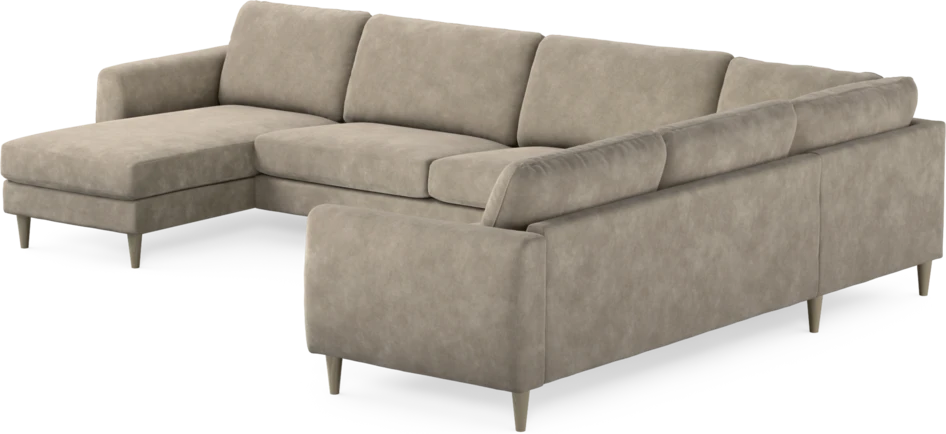 Bridge - Hörnsoffa, 3+2-sits med schäslong vänster - Beige