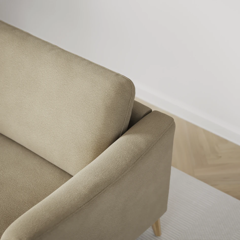 Bridge - 3-sits soffa med schäslong vänster och divan höger - Beige