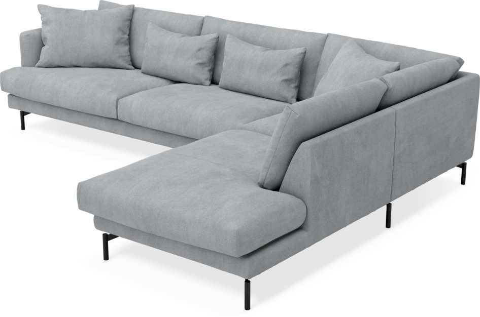 Harper - 3-sits soffa med divan höger - Grå