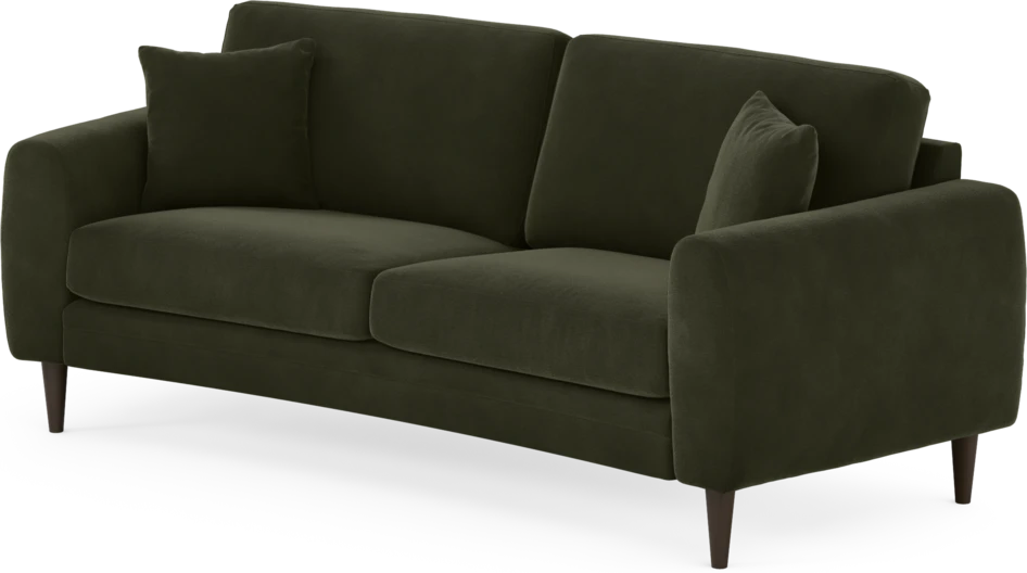 Eden - 2,5-sits soffa svängd - Grön