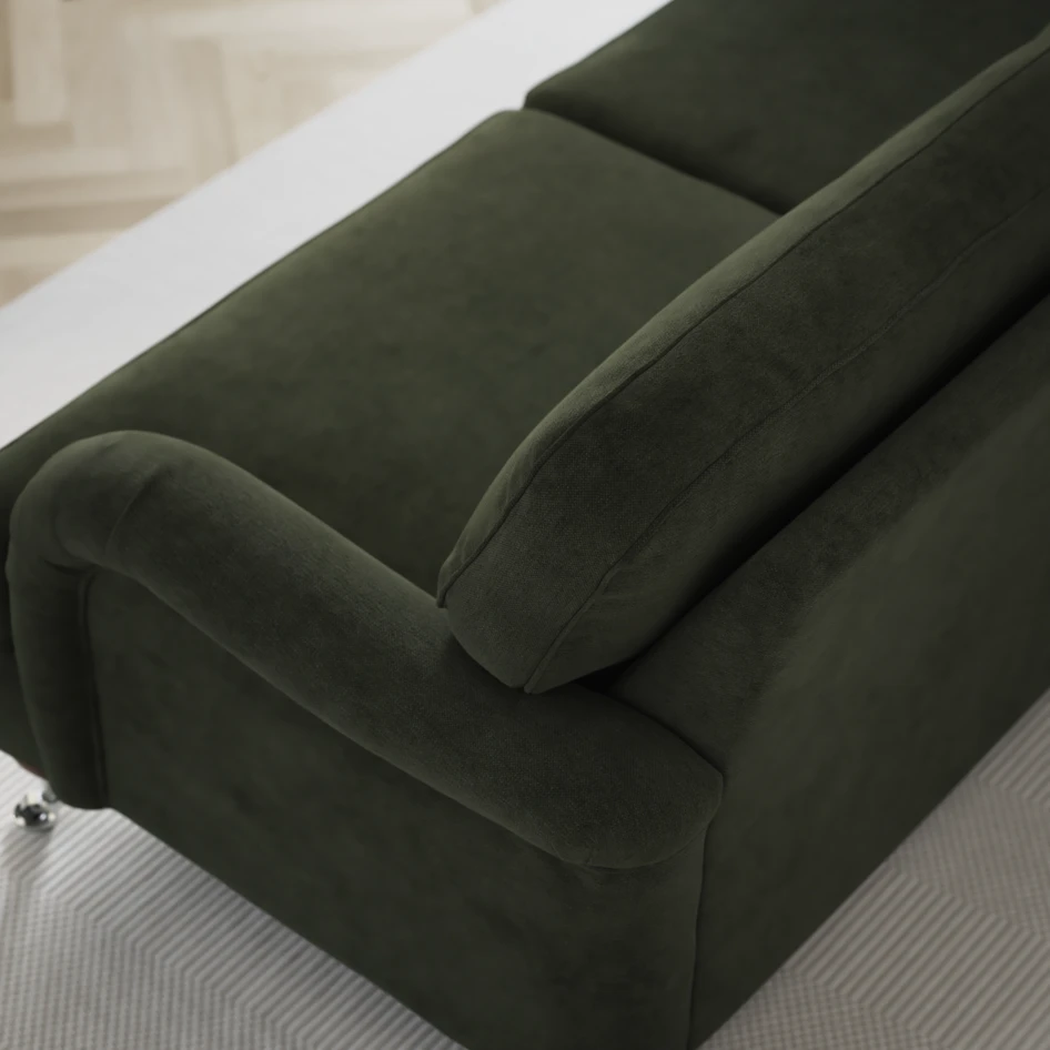 Oxford - 3-sits soffa svängd - Grön
