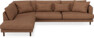 Harper - 3-sits soffa med divan vänster - Orange