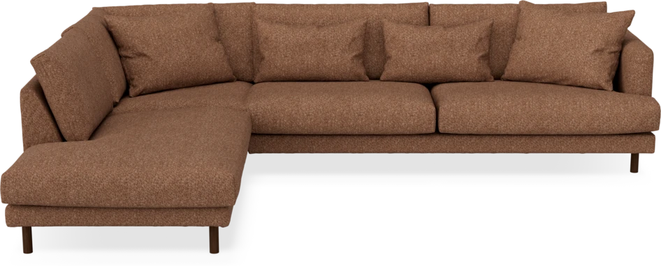 Harper - 3-sits soffa med divan vänster - Orange