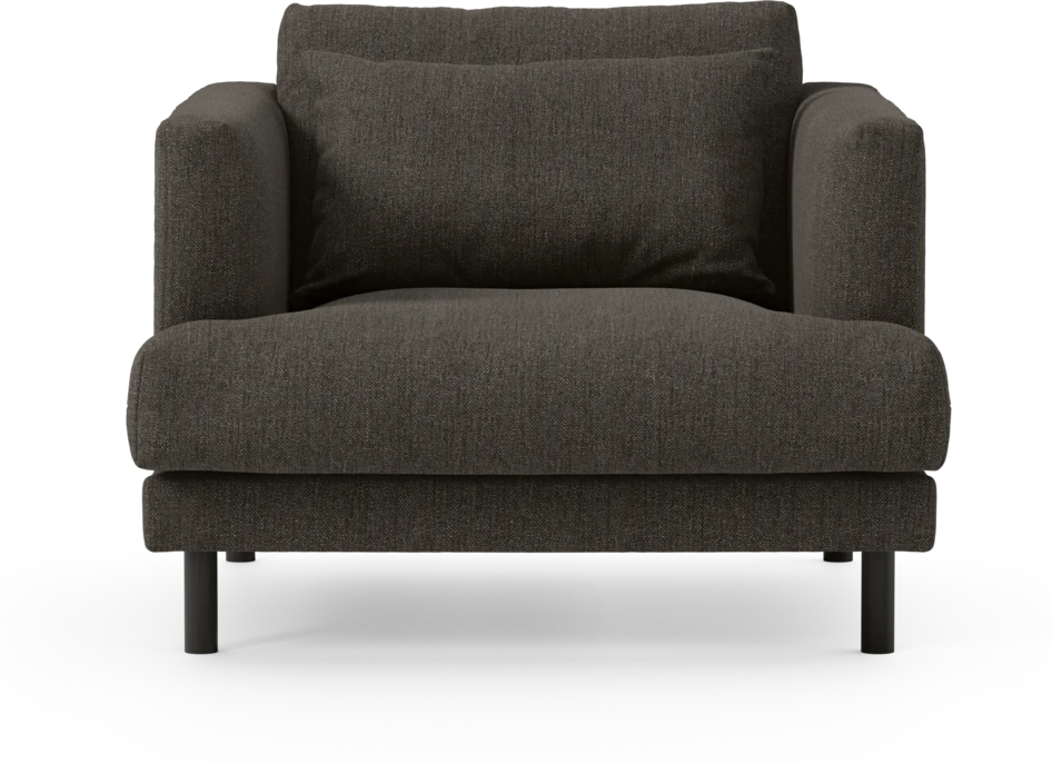 Harper - Fåtölj, 75 cm - Brun