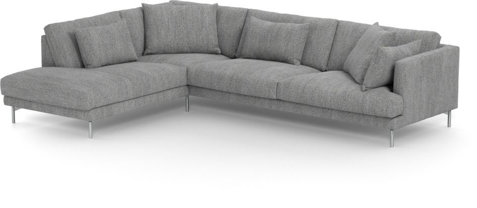 Harper - 3-sits soffa med divan vänster - Grå