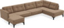 Rio - 4-sits soffa med schäslong vänster och divan höger - Beige