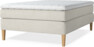 Delux Sense - Kontinentalsäng, enkelsäng 140 cm med bäddmadrass - Beige