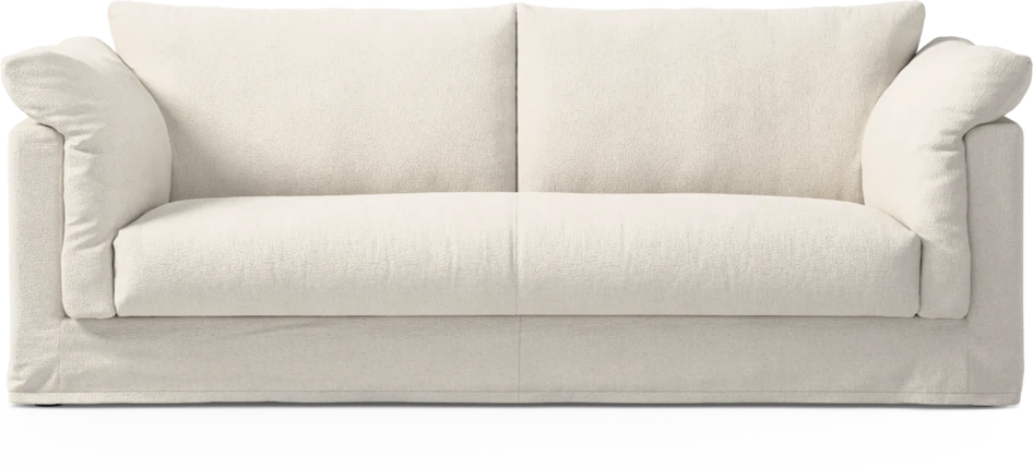 Cherrie Klädsel - Klädsel till 2,5-sits soffa, hel dyna - Vit