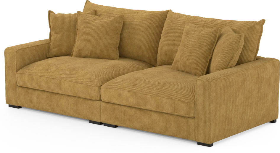 Rossi - 3-sits soffa - Gul