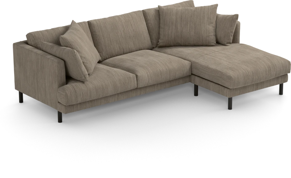 Harper - 4-sits med schäslong höger  - Beige