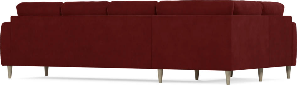 Eden - Hörnsoffa, 1+3-sits - Röd