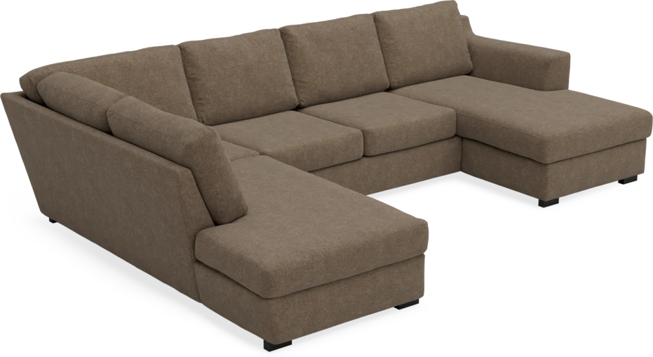 Friday - 3-sits soffa med divan vänster och schäslong höger - Brun