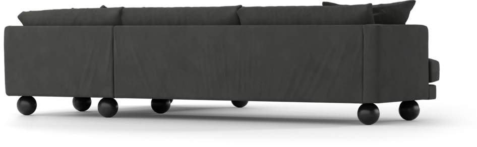 Harper - 3-sits soffa med divan höger - Grå