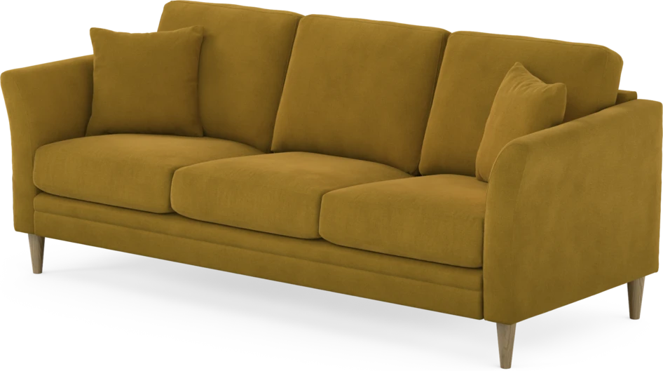 Eden - 3-sits soffa - Gul