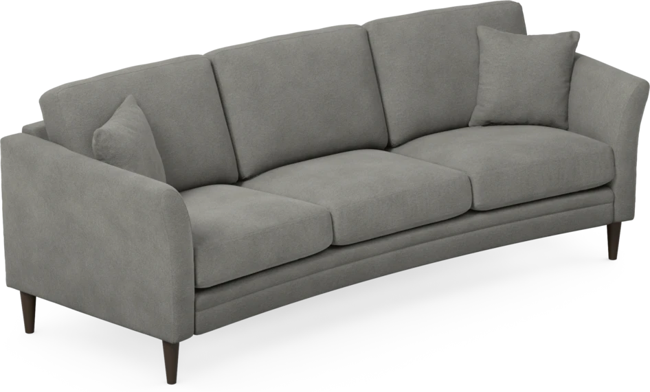 Eden - 3-sits soffa svängd - Grå