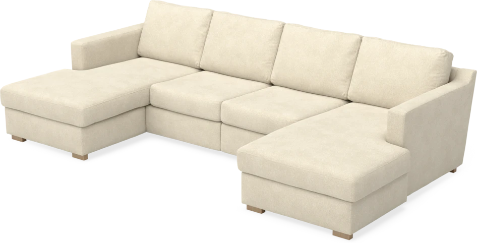 Friday - 2-sits soffa med två schäslonger - Beige