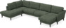 Bridge - 3-sits soffa med divan vänster och schäslong höger - Grön