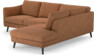 Madison Lux - 2-sits soffa med divan höger - Orange