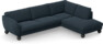 Madison Lux - 3-sits soffa med divan höger - Blå