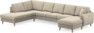 Eden - 3-sits soffa med divan vänster och schäslong höger - Beige