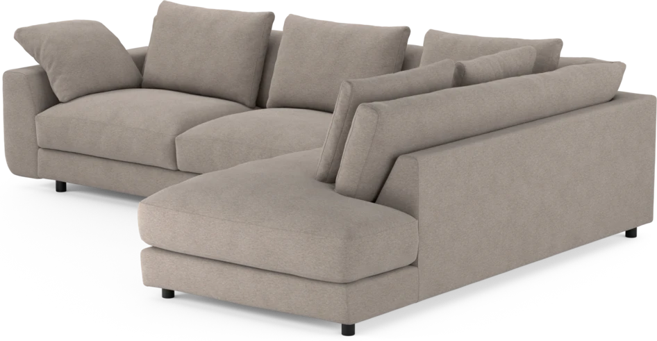 Amie - 3-sits med divan höger - Beige