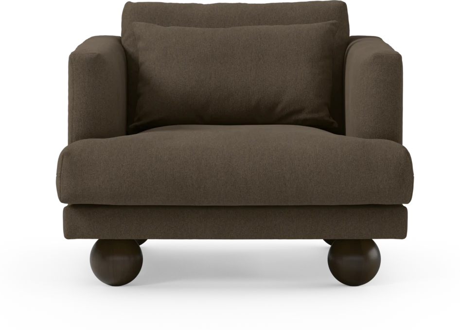 Harper - Fåtölj, 75 cm - Brun
