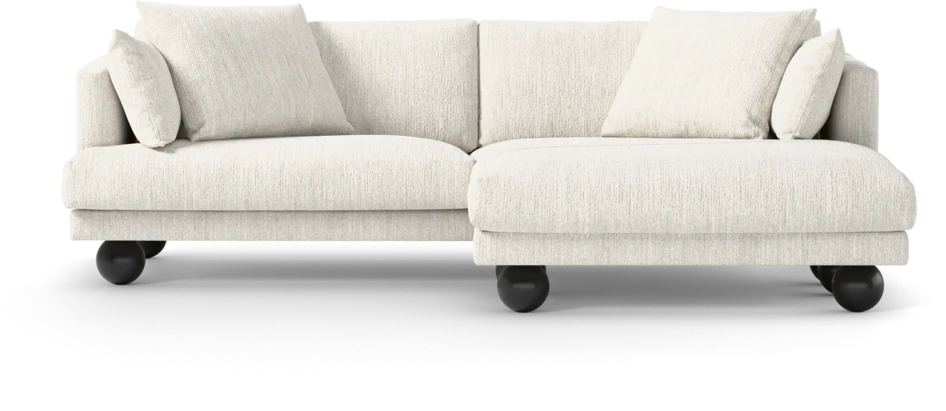 Harper - 4-sits med schäslong XL höger - Vit