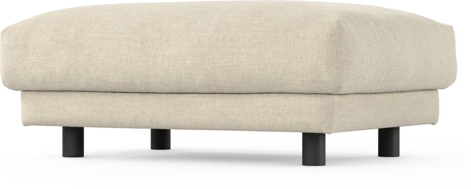 Cherrie - Fotpall 100, fast klädsel - Beige