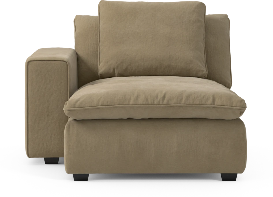 Bellora - Schäslong med armstöd vänster - Beige