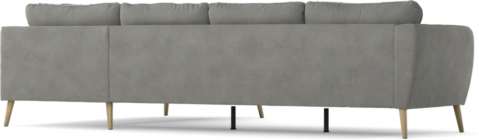 County - 3-sits soffa med divan höger - Grå