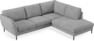 Madison Lux - 2-sits soffa med divan höger - Vit