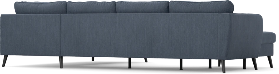 County - 3-sits soffa med schäslong vänster och divan höger - Blå