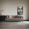 Harper - 3-sits soffa, hel dyna - Beige