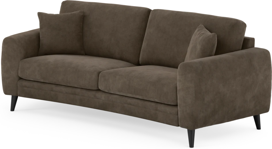 Eden - 2,5-sits soffa svängd - Brun