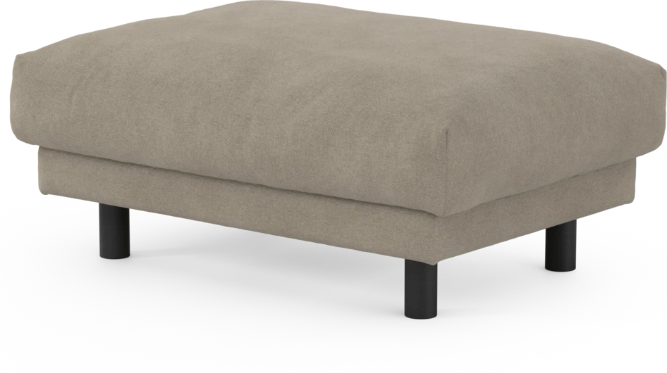 Cherrie - Fotpall 100, fast klädsel - Beige