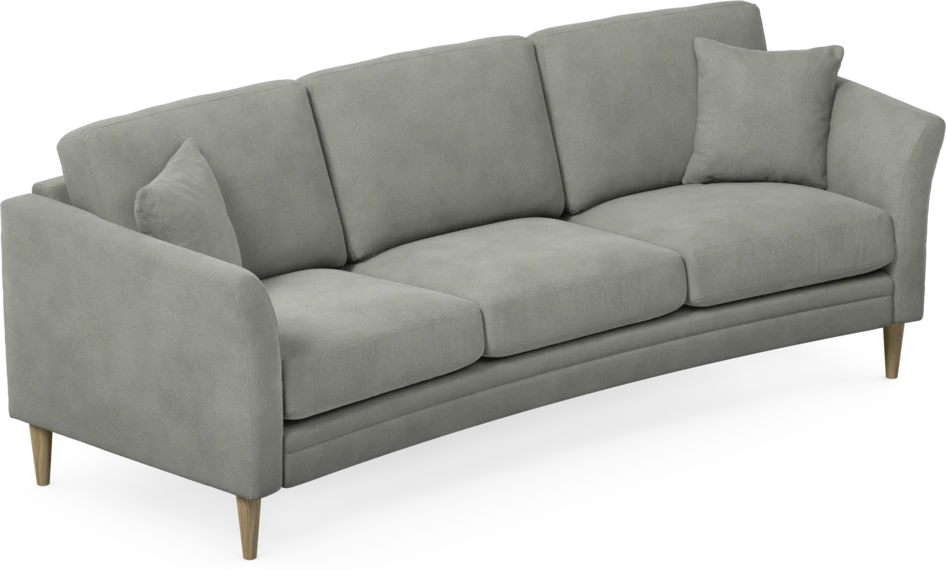 Eden - 3-sits soffa svängd - Grå