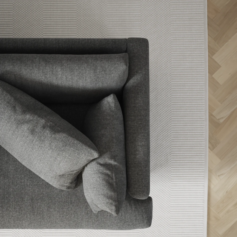 Harper - 3-sits soffa med divan höger - Grå