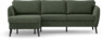 County - 3-sits soffa med flyttbar schäslong - Grön