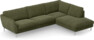 Madison Lux - 3-sits soffa med divan höger - Grön