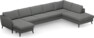 County - 4-sits soffa med schäslong vänster och divan höger - Grå