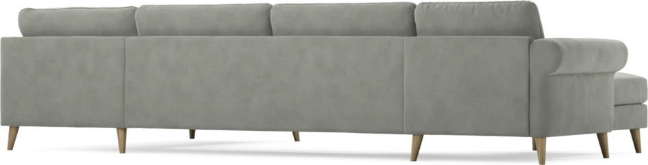 Bridge - 3-sits soffa med schäslong vänster och divan höger - Grå