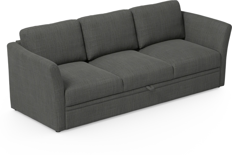 Öland - Bäddsoffa 3-sits, längsbäddad - Grå