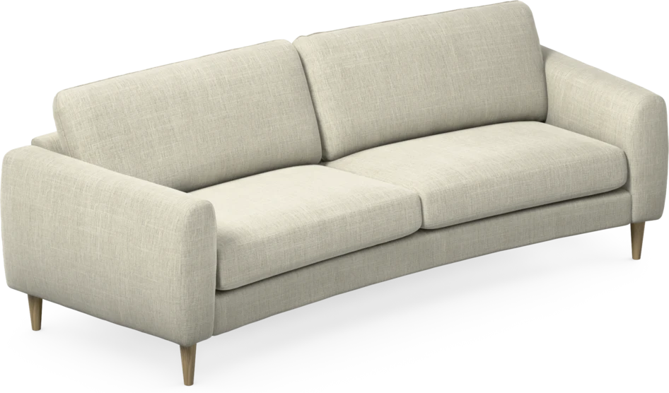 Bridge - 3-sits soffa svängd - Beige